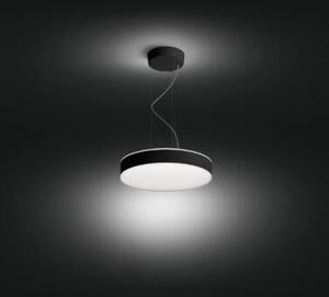 Philips HUE LED White Ambiance 41162/30/P6 Enrave závesné svietidlo 33,5W 4300lm 2200-6500K 42,5cm čierne stmievateľné BlueTooth + HUE Switch