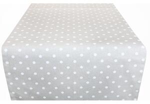 Behúň na stôl biele bodky 50x150 cm Made in Italy