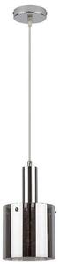 RABALUX 5249 Donati závesné svietidlo D150mm 1xE27 chróm, dymové sklo