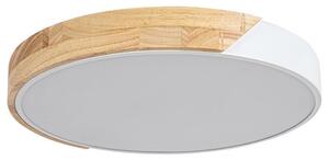 RABALUX 3527 Maple stropné svietidlo LED D415mm 24W/1760lm 3000K matná biela, drevo