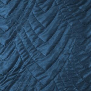 Zamatový prehoz na posteľ Luiz6 modrý new