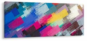 Obraz - Farebné ťahy štetcom (120x50 cm)