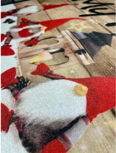 Vianočná protišmyková rohožka Škriatkovia digitálna potlač