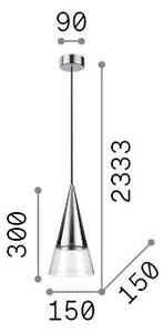 Ideal Lux 321462 CONO SP1 závesné svietidlo D150mm 1xGU10 chrómová