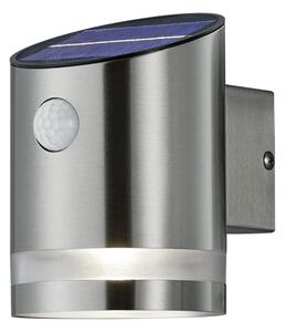 TRIO R22231107 SALTA vonkajšie nástenné solárne svietidlo LED 3W/165lm 3000K IP44 matný nikel pohybový senzor