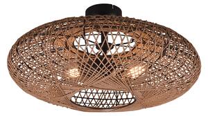 TRIO 612300236 HEDDA stropné svietidlo D520mm 2xE27 matná čierna, sisal