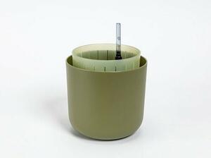 Plastia Samozavlažovací kvetináč Tolita Air zelená, pr. 16 cm