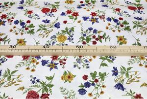 Dekoračná látka Bavlna Lúčne kvety, š. 140 cm