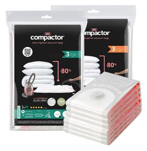Compactor Set vákuových úložných vriec Aspispace 6 ks, 3x M + 3x L