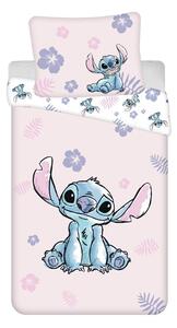 Jerry Fabrics Posteľná bielizeň Lilo a Stitch Pink - Lilo a Stitch - růžová | 140 x 200 cm / 70 x 90 cm