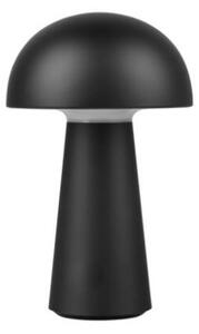 TRIO R52176102 LENNON vonkajšia dekoračná dotyková lampička LED D136mm 2W/180lm 3000K IP44 čierna, nabíjateľná batéria, USB
