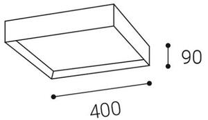 LED2 1272253 MILO stropné svietidlo LED 30W/2010lm 3000K/4000K čierna