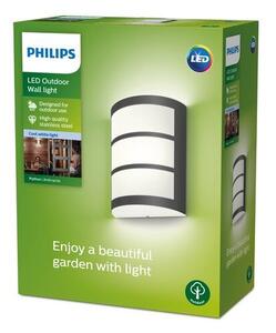 Philips 8719514417618 Python vonkajšie nástenné svietidlo LED 6W/500lm 4000K IP44 antracit