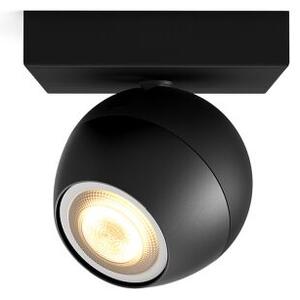 Philips Hue White Ambiance 8719514339200 BUCKRAM nástenné bodové svietidlo 1xGU10 5.5W/250lm 2200-6500K čierna bluetooth