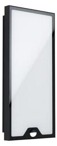 EGLO 99521 CASAZZA nástenné exteriérové svietidlo LED 16W/2350lm 3000K IP44 čierna, pohybový senzor