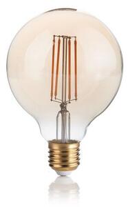 Ideal Lux 151717 LED žiarovka E27 Vintage G95 4W/300lm 2200K jantárová, globe