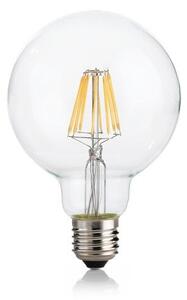 Ideal Lux 153971 LED žiarovka E27 Filament G95 8W/920lm 4000K priehľadná, globe