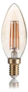 Ideal Lux 151649 LED žiarovka E14 Vintage B35 4W/300lm 2200K jantárová, sviečka