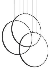 Ideal Lux 269337 FRAME závesné svietidlo LED 82W/8000lm 3000K čierna