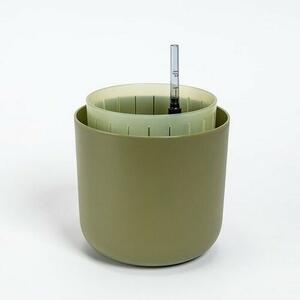 Plastia Samozavlažovací kvetináč Tolita Air zelená, pr. 19 cm