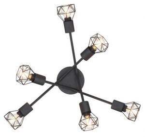 GLOBO 54802S-6 XARA I stropné svietidlo D630mm 6xE14 čierna