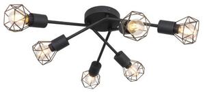 GLOBO 54802S-6 XARA I stropné svietidlo D630mm 6xE14 čierna
