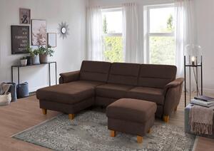ROHOVÁ SEDAČKA, textil, tmavohnedá Sit & More - Sedačky, Online Only