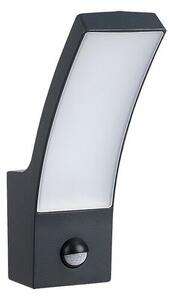 Rabalux 7505 Palanga vonkajšie nástenné svietidlo LED 12W 800lm 3000K IP44 antracit, senzor