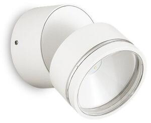 Ideal Lux 285481 OMEGA ROUND vonkajšie nástenné svietidlo LED D90mm 7W/650lm 4000K IP54 biela