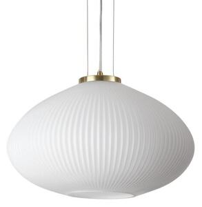 Ideal Lux 285191 PLISSE" závesné svietidlo 1xE27 D450mm mosadz, biela