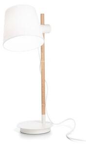 Ideal Lux 282091 AXEL stolná lampička 1xE27 biela, drevo