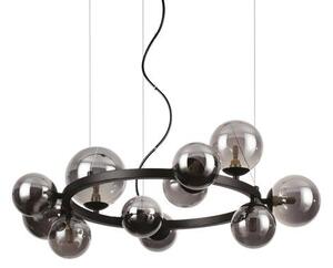 Ideal Lux 271392 PERLAGE závesné svietidlo 11xG9 D730mm čierna, dymová