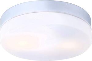 GLOBO 32112 VRANOS vonkajšie stropné svietidlo D240mm 2xE27 IP44 strieborná, opál