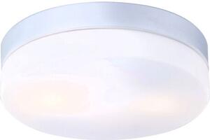 GLOBO 32112 VRANOS vonkajšie stropné svietidlo D240mm 2xE27 IP44 strieborná, opál