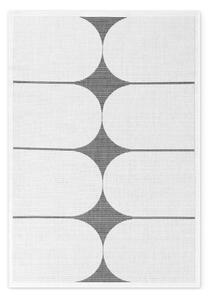 Čierno-biely vnútorný a vonkajší koberec 120x170 cm Duet Bowen – NORTHRUGS