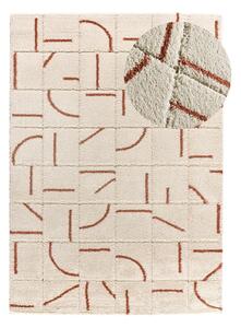 Koberec v tehlovej a krémovej farbe 160x230 cm Brenda – Universal