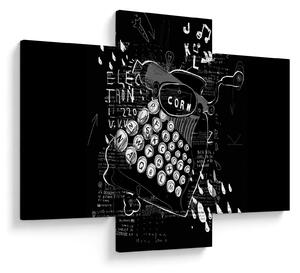 Obraz - Kresba v Banksyho štýle (90x60 cm)