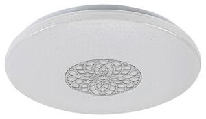 RABALUX SMART LIGHT TUYA 5364 Ophelia stropné svietidlo LED D395mm 24W/2000lm 3000-6500K RGB chrómová, biela, stmievateľné, diaľkový ovládač, starlight efekt