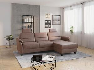 ROHOVÁ SEDAČKA, textil, farba lieskového orecha Sit & More - Sedačky, Online Only