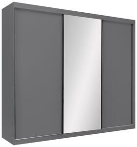 SKRIŇA S POSUVNÝMI DVERAMI, grafitová, 250/215/59,5 cm P & B - Skrine, Online Only