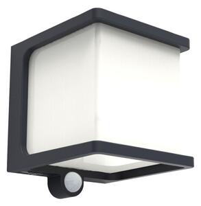 LUTEC 6940101125 DOBLO exteriérové solárne nástenné svietidlo LED 7,5W 500lm 4000K IP54 tmavá šedá, pohybový senzor