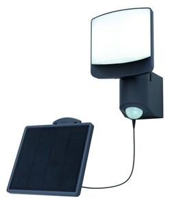 LUTEC 6925701345 SUNSHINE exteriérové solárne nástenné svietidlo LED 7W 500lm 5000K IP54 tmavá šedá, pohybový senzor