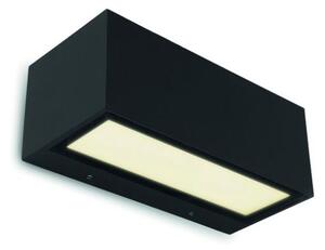 LUTEC 5189112012 GEMINI exteriérové nástenné svietidlo LED 21W 1230lm 3000K IP54 matná čierna