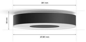 Philips HUE White and color ambiance 8719514452251 Xamento stropné svietidlo LED D381mm 33,5W/2350lm IP44 čierna bluetooth