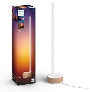 Philips HUE White and color ambiance 8719514433465 Signe stolové svietidlo LED 55,3cm 11,8W/1040lm biela, imitácia dreva, bluetooth
