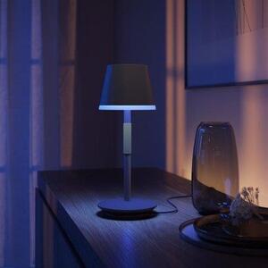 8719514404595 Philips HUE Go prenosná dotyková stolná lampička LED 36cm 6,2W/530lm CCT+RGB IP54 čierna bluetooth vrátane batérie