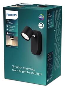 Philips 8719514435377 Star stropné bodové svietidlo/spot 1xLED 4.5W/500lm 2700K čierna