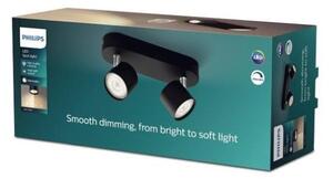 Philips 8719514435391 Star stropné bodové svietidlo/spot 2xLED 2x4,5W/2x500lm 2700K čierna
