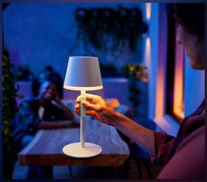8719514404571 Philips HUE Go prenosná dotyková stolná lampička LED 36cm 6,2W/530lm CCT RGB IP54 biela bluetooth vrátane batérie