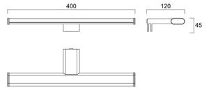 Sylvania 0043213 kúpeľňové nástenné svietidlo SYLMIRROR LED SLIM IP44 NW